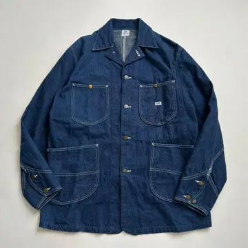 Lee 91-J 40 커버올 유니온 메이드 하우스 마크 복각 다크 네이비