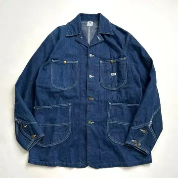 Lee 91-J 40 커버올 유니온 메이드 하우스 마크 복각 다크 네이비