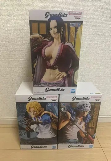 Grandista 원피스 피규어 트라팔가 로, 사보, 핸콕