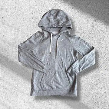 짐샤크 GYMSHARK 그레이 후드 부착 후드티 S 사이즈