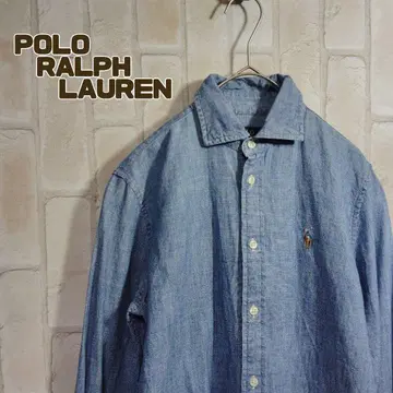 폴로 랄프로렌 셔츠 데님 컬러 포니 현행
