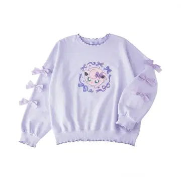 포켓몬 Don't Attack Me 맨투맨 푸딩 퍼플