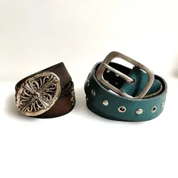 TORNADO MART 가죽 벨트 2개 세트 L