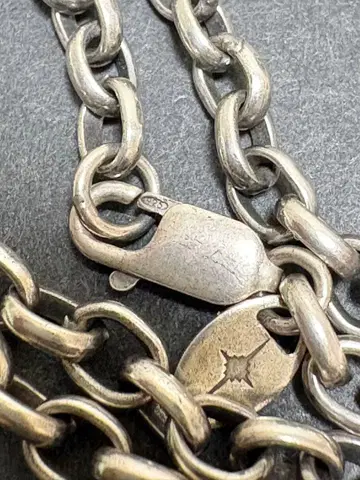 SAAD 실버 체인 목걸이 두께 약 4mm