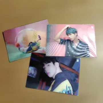 BTS 진 JIN 3D 렌티큘러 엽서 3종