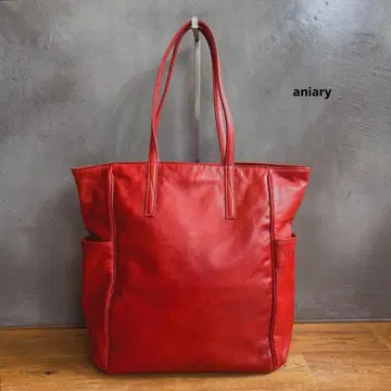아니아리 가죽 토트백 대용량 빨간색 레드 가죽 aniary
