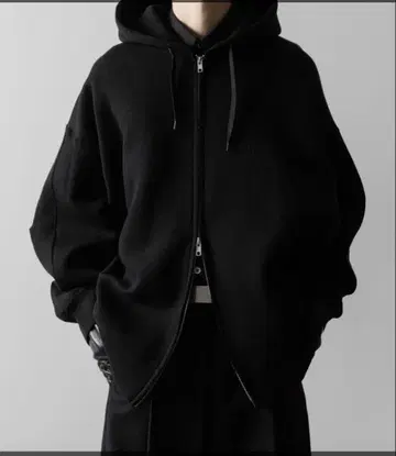 ssstein COTTON DOUBLE KNIT ZIP HOODIE