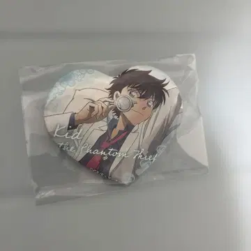 명탐정 코난 반짝이는 빅 하트 캔뱃지 SEGA 플라자 괴도 키드