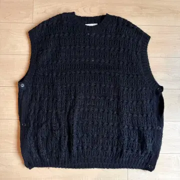 YOKE 23ss MOHAIR SILK MESH KNIT VEST