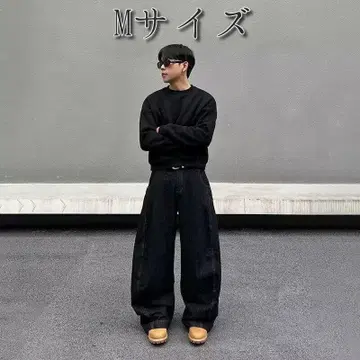 menes jaded london bigboy 스타일 블랙 데님 M