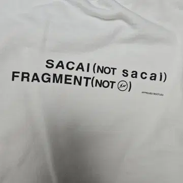 SACAI 프라그먼트 트레이닝복 화이트 맨투맨