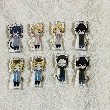 기븐 노비네코 스탠드업 아크릴 블록 5종 8개 세트