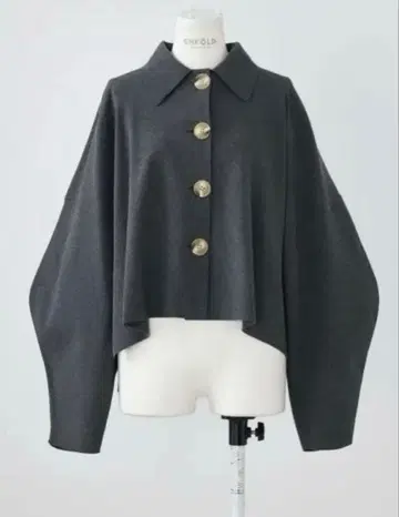 엔폴드 다크 그레이 오버 사이즈 가디건