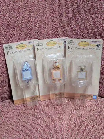 제일복권 곰돌이 푸 치라링 프렌즈 미니 피규어 3점