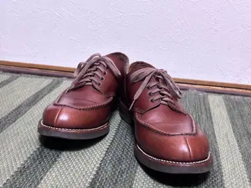 브라운 가죽 레이스업 슈즈 CUSHMAN 천연 가죽