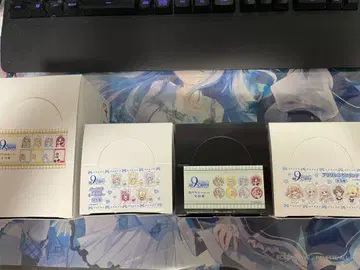 9-nine- 팔레트 캔뱃지 아크릴 스탠드 클리어 카드 키링