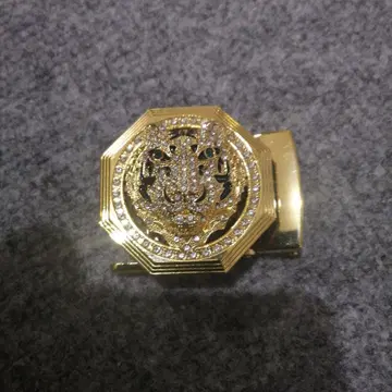 골드 호랑이 디자인 버클