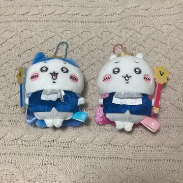 치이카와 (먼작귀) 하치와레 마스코트 봉제 인형 키링 2개 세트 생일
