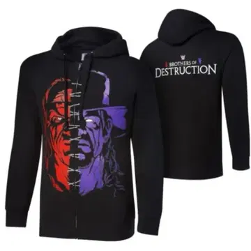 WWE 케인&언더테이커 지퍼 후드티 2XL