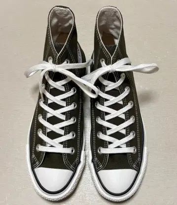 컨버스 일본제 올스타 J 카키 HI 24cm 새상품