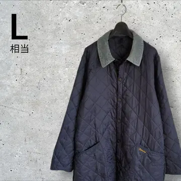 구제 의류 BABOUR 바버 퀼팅 자켓 옷깃 코듀로이 네이비