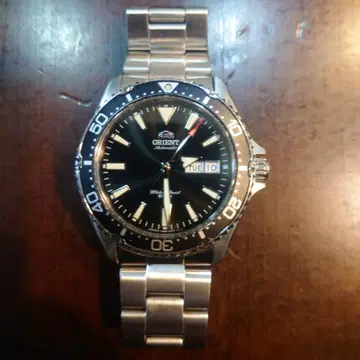 ORIENT 자동 와인딩 시계 블랙 오리엔트 마코 다이버