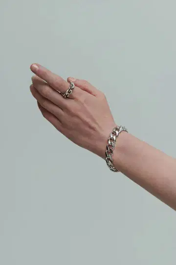 AFFECT 체인 팔찌 실버 925 놋쇠