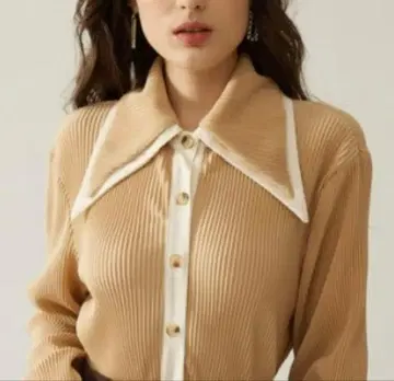 페리큐르 새상품급 PELLICULE 총 플리츠 블라우스