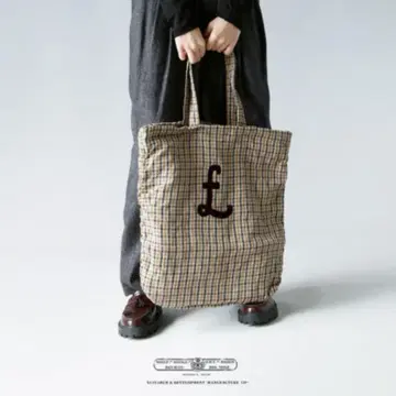R & D.M.Co- 올드맨즈 테일러 건클럽 체크 토트 백