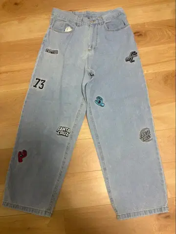 SANTA CRUZ 자수 패치 데님 팬츠 73