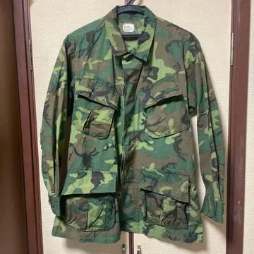 새상품급 S-S 4th 미군 실물 정글 퍼티그 ERDL 자켓