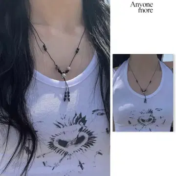 anyone more 목걸이 시즈니룩 무채색룩