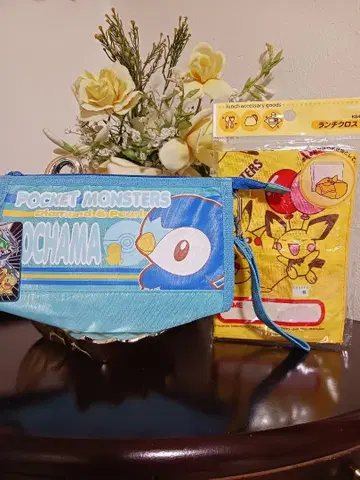 포켓몬스터 팽도리 파우치(필통) 포켓몬 런치 크로스 세트