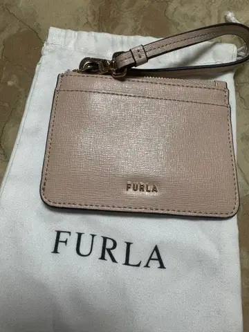 FURLA 베이지 패스 케이스 교통카드 지갑