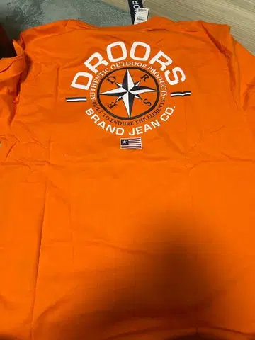 DROORS 오렌지 T셔츠 택 포함 새상품