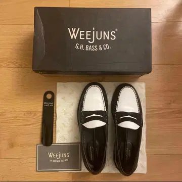 G.H.Bass 로퍼 블랙 화이트 새상품급