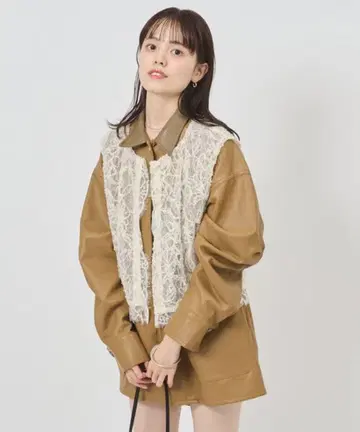 mystic 멀티웨이 레이스 레이어드 자켓