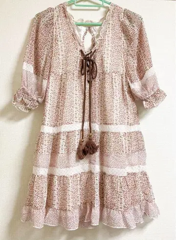 LIZ LISA 미니 꽃무늬 쉬폰 원피스