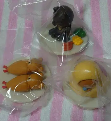 오야스미 레스토랑 마스코트 3종 세트