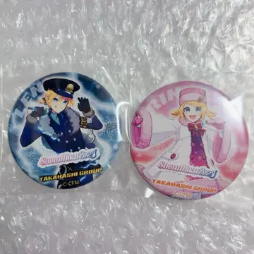 SNOW MIKU 캔뱃지 카가미네 렌 카가미네 린
