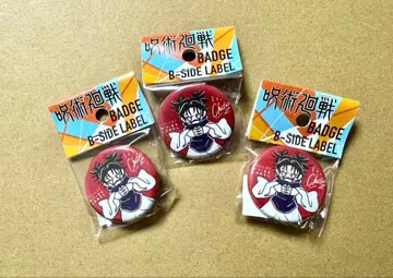 주술회전 B-SIDE 시우치 토모미 캔뱃지 쵸소우 세트