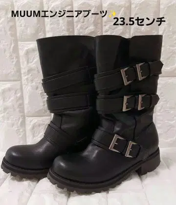 MUUM 엔지니어 부츠 여성용 블랙 M