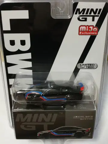 MINI GT 1/64 LBWORKS BMW M4 블랙/M 스트라이프