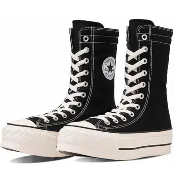 컨버스 올스타 리프티드 니하이 블랙