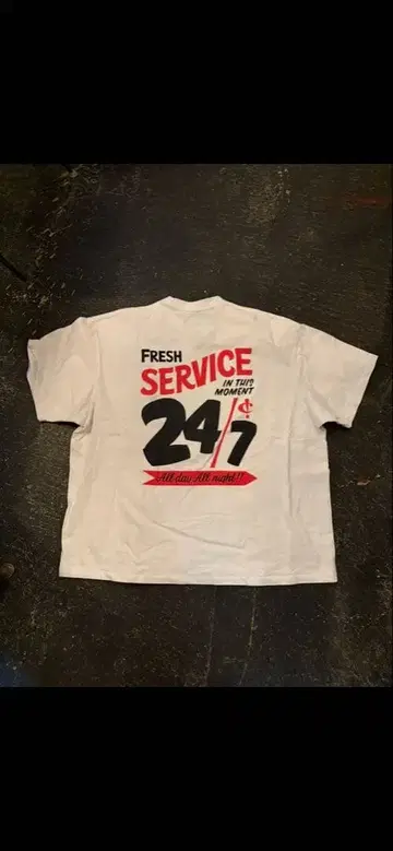 FRESH SERVICE 오버핏 셔츠 즉시 완판