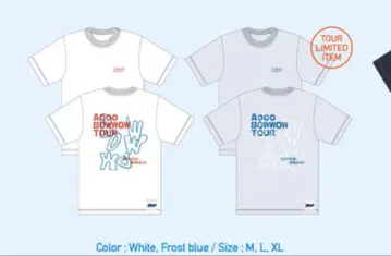 Aooo BOWWOW TOUR 티셔츠 M 사이즈 Frost Blue