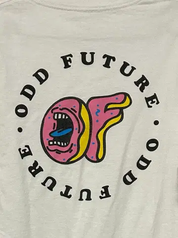 Odd Future x Santa Cruz 콜라보 스크리밍 도넛 T