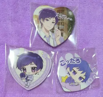 스타포라 캔뱃지 하트 캔뱃지 코타로 3점