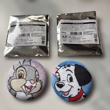 디즈니 블라인드 호와호와 캔뱃지 밤비 101마리 강아지 2개