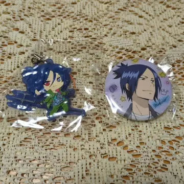 가정교사 히트맨 REBORN! 로쿠도 무쿠로 캔뱃지 러버 스트랩